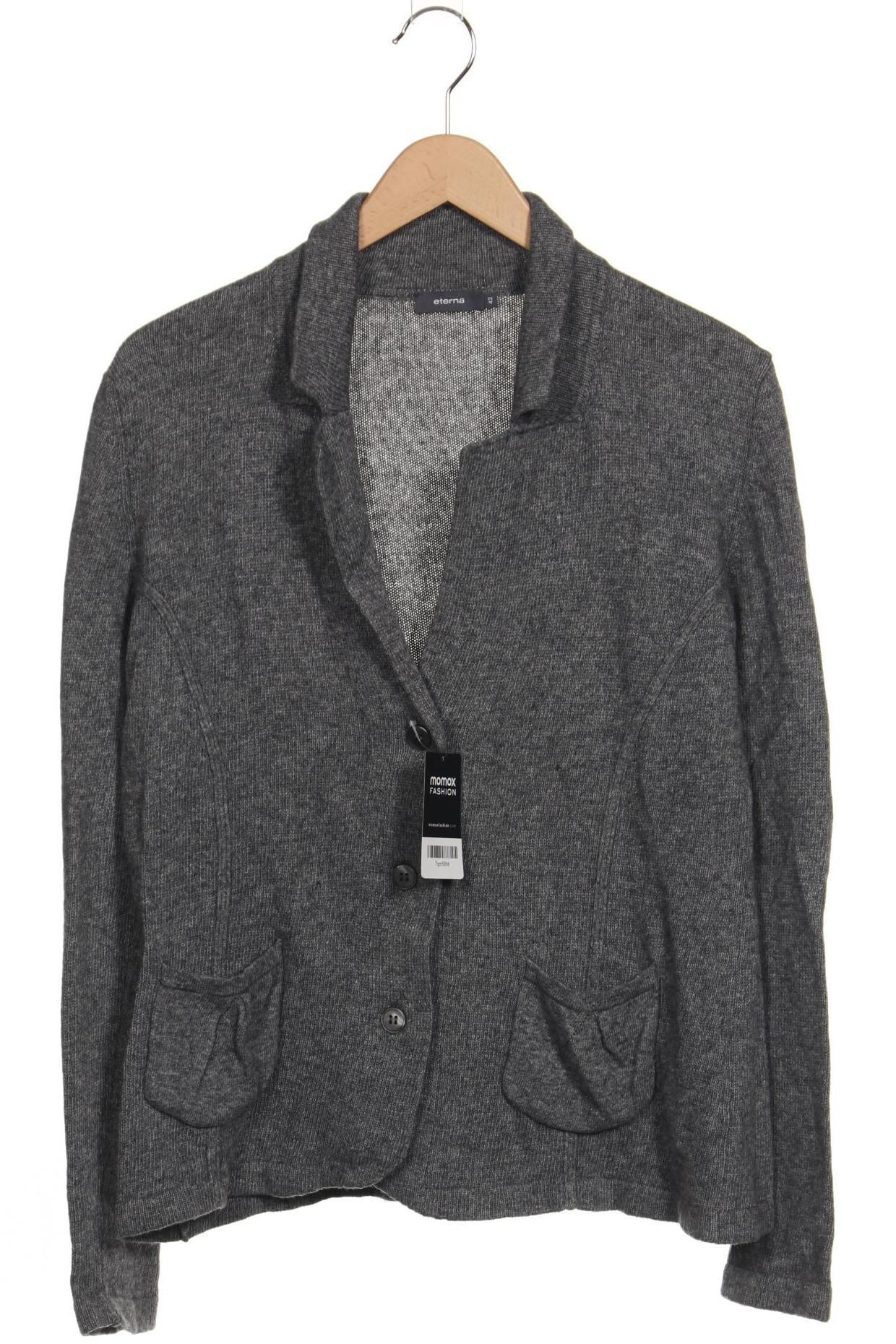 

eterna Damen Strickjacke, grau, Gr. 42