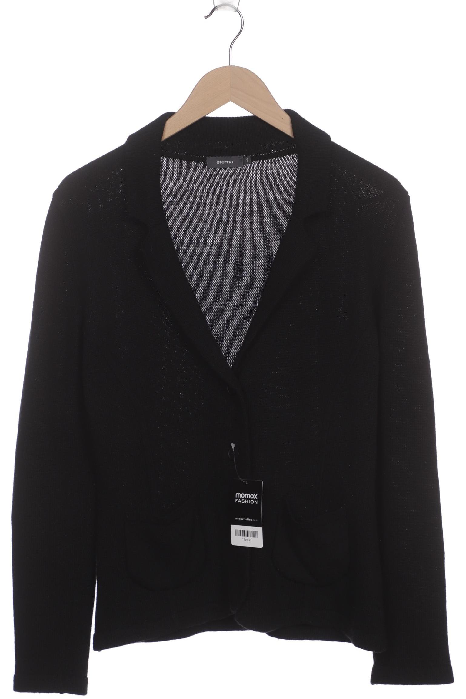 

eterna Damen Strickjacke, schwarz, Gr. 40
