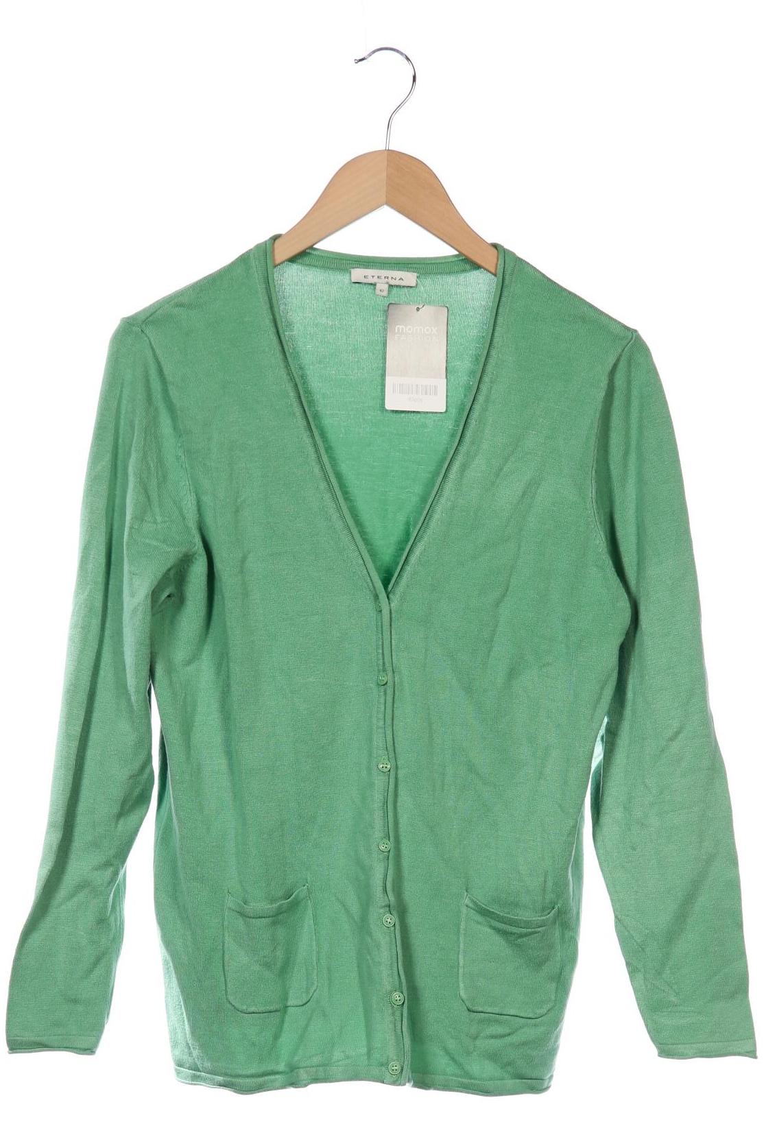 

eterna Damen Strickjacke, grün, Gr. 42