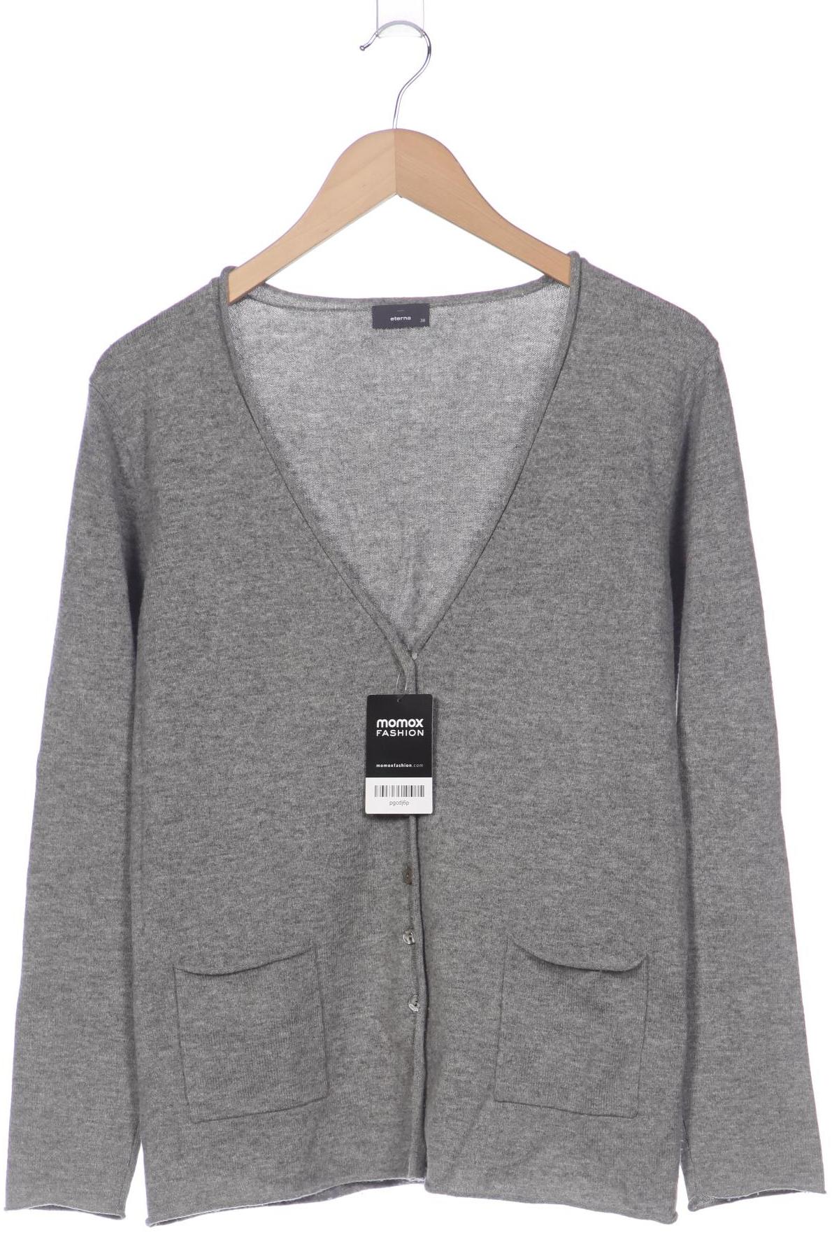 

eterna Damen Strickjacke, grau, Gr. 38