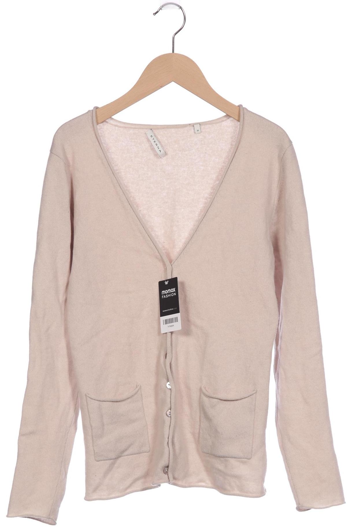 

eterna Damen Strickjacke, beige, Gr. 36
