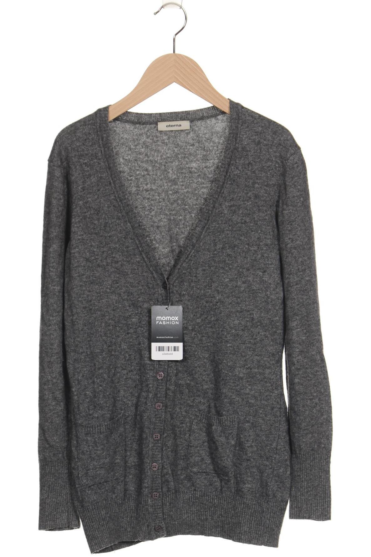 

eterna Damen Strickjacke, grau, Gr. 38