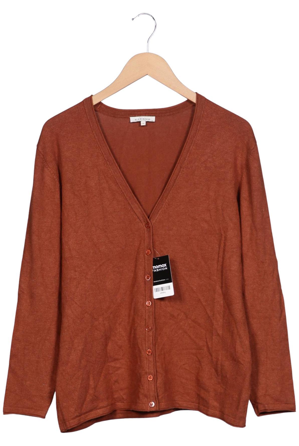 

eterna Damen Strickjacke, braun, Gr. 46