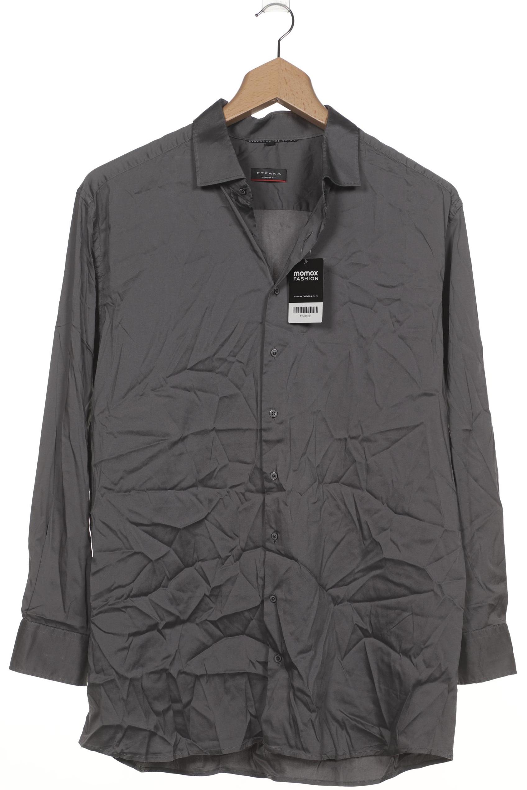 

eterna Herren Hemd, grau, Gr. 48