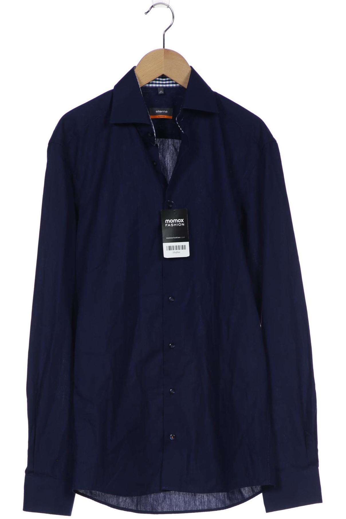 

eterna Herren Hemd, marineblau