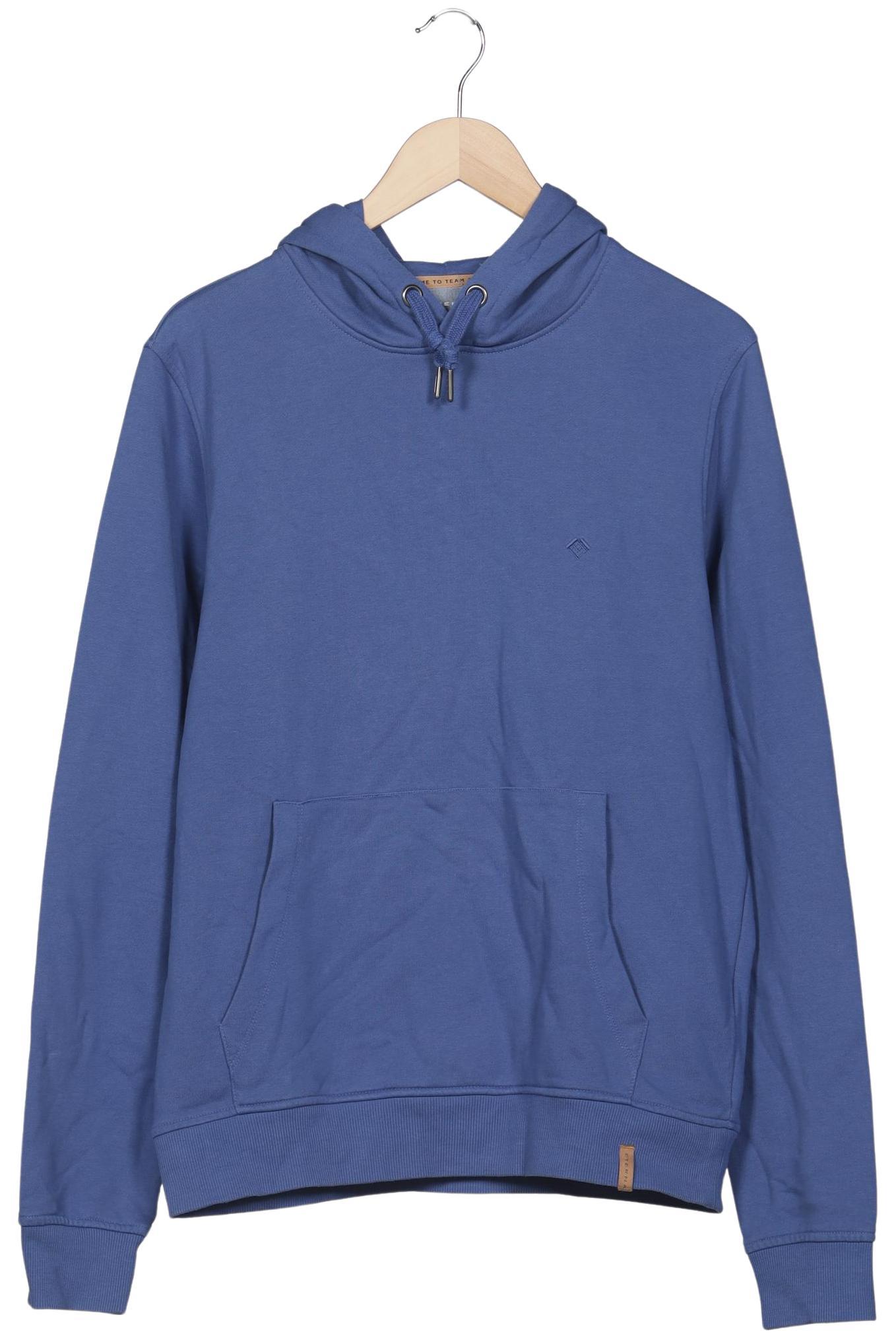 

eterna Herren Kapuzenpullover, blau, Gr. 52