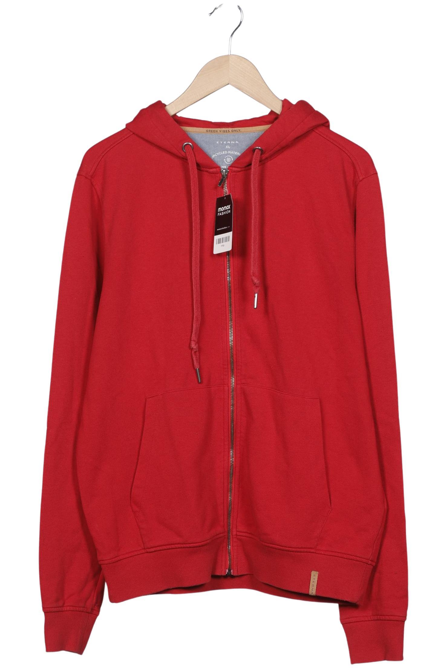 

eterna Herren Kapuzenpullover, rot, Gr. 54