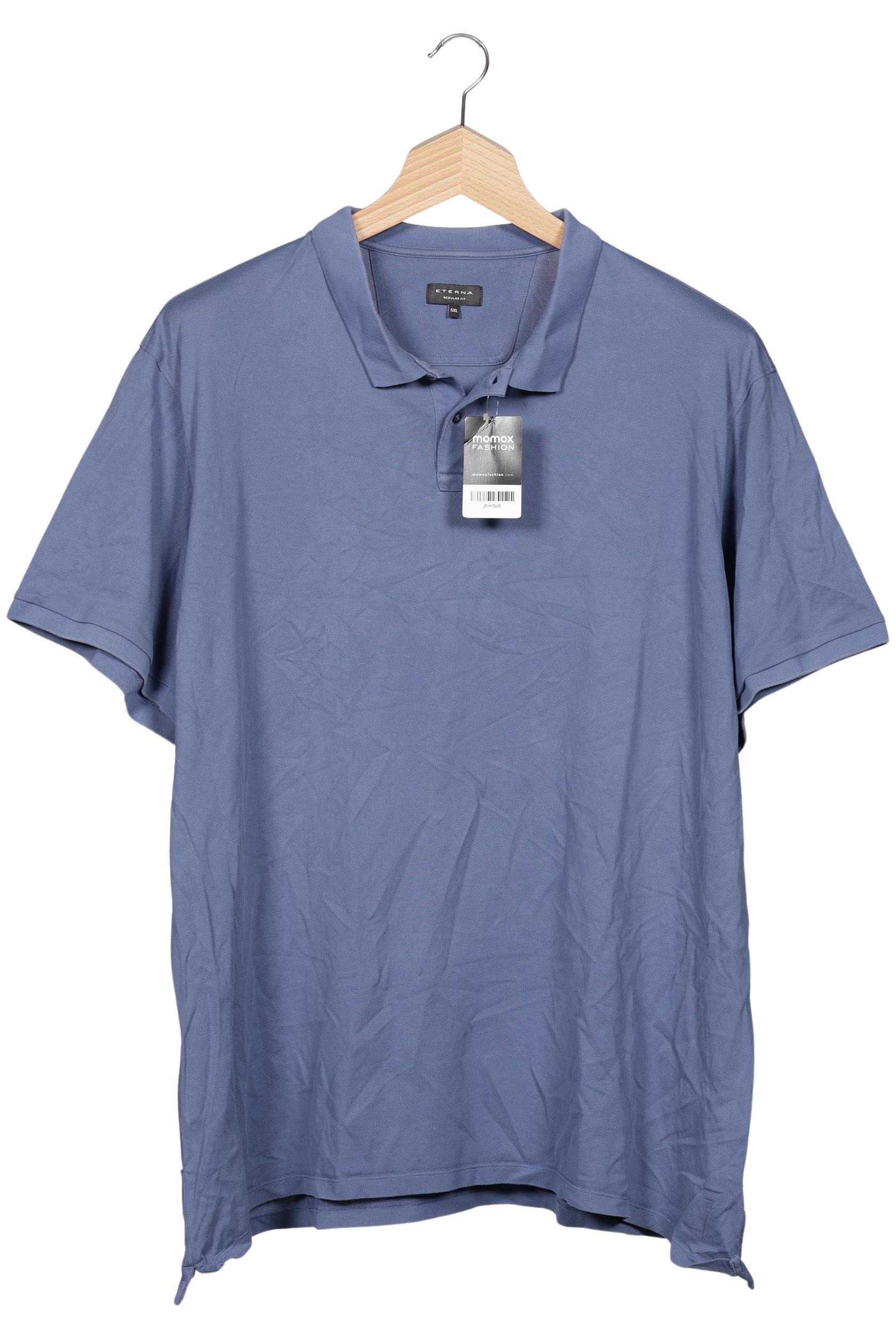 

eterna Herren Poloshirt, blau, Gr. 62