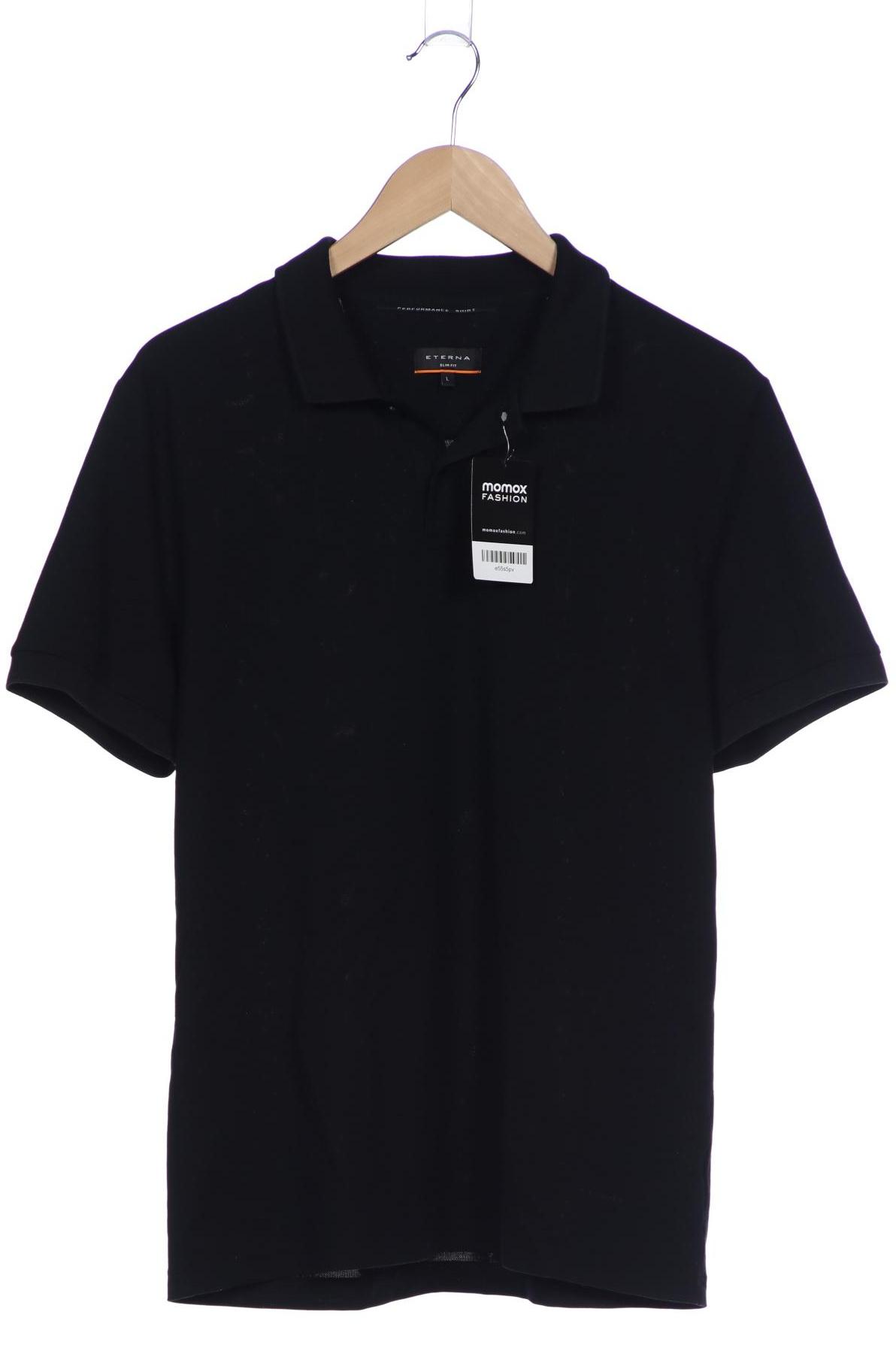 

eterna Herren Poloshirt, schwarz, Gr. 52