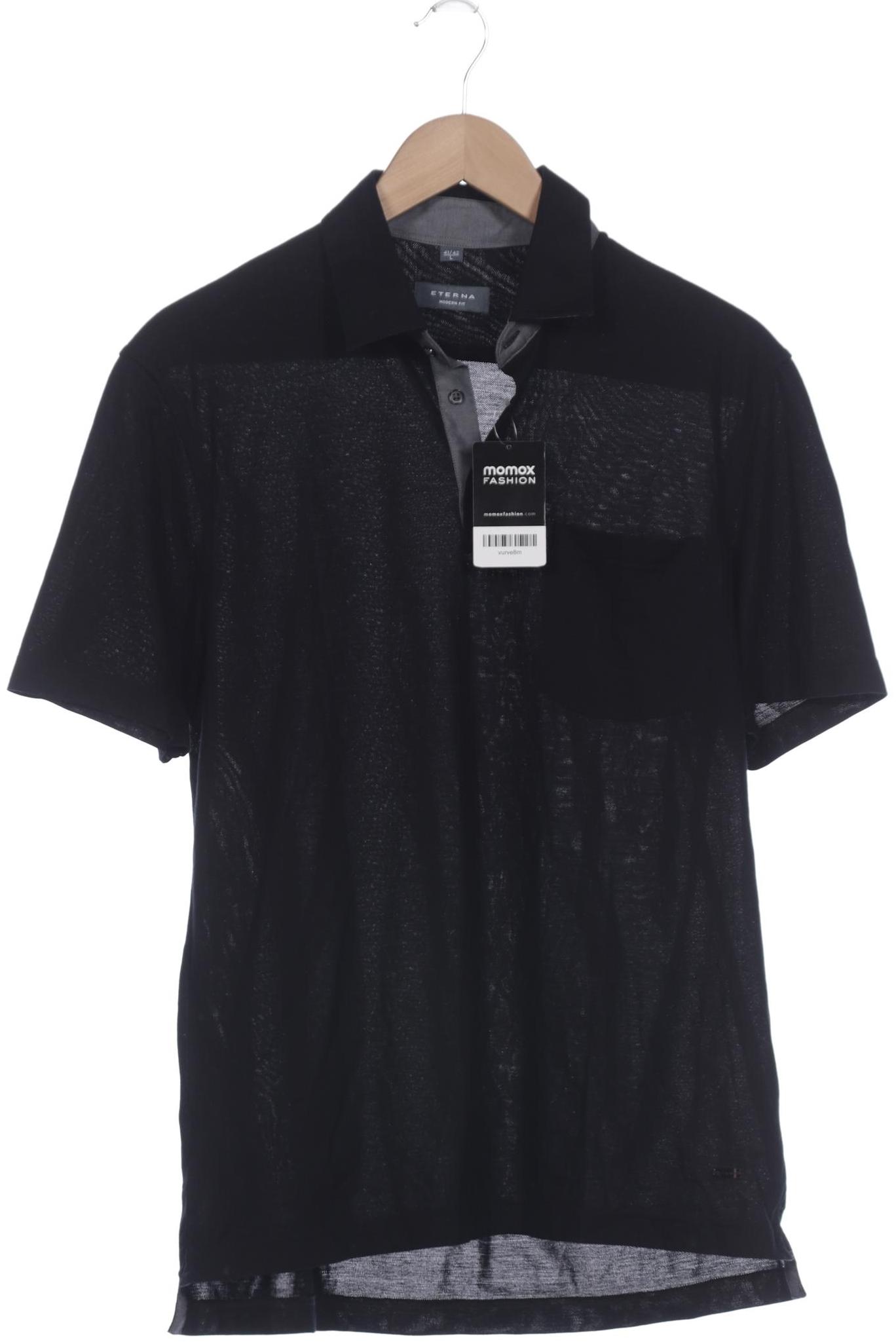 

eterna Herren Poloshirt, schwarz, Gr. 52