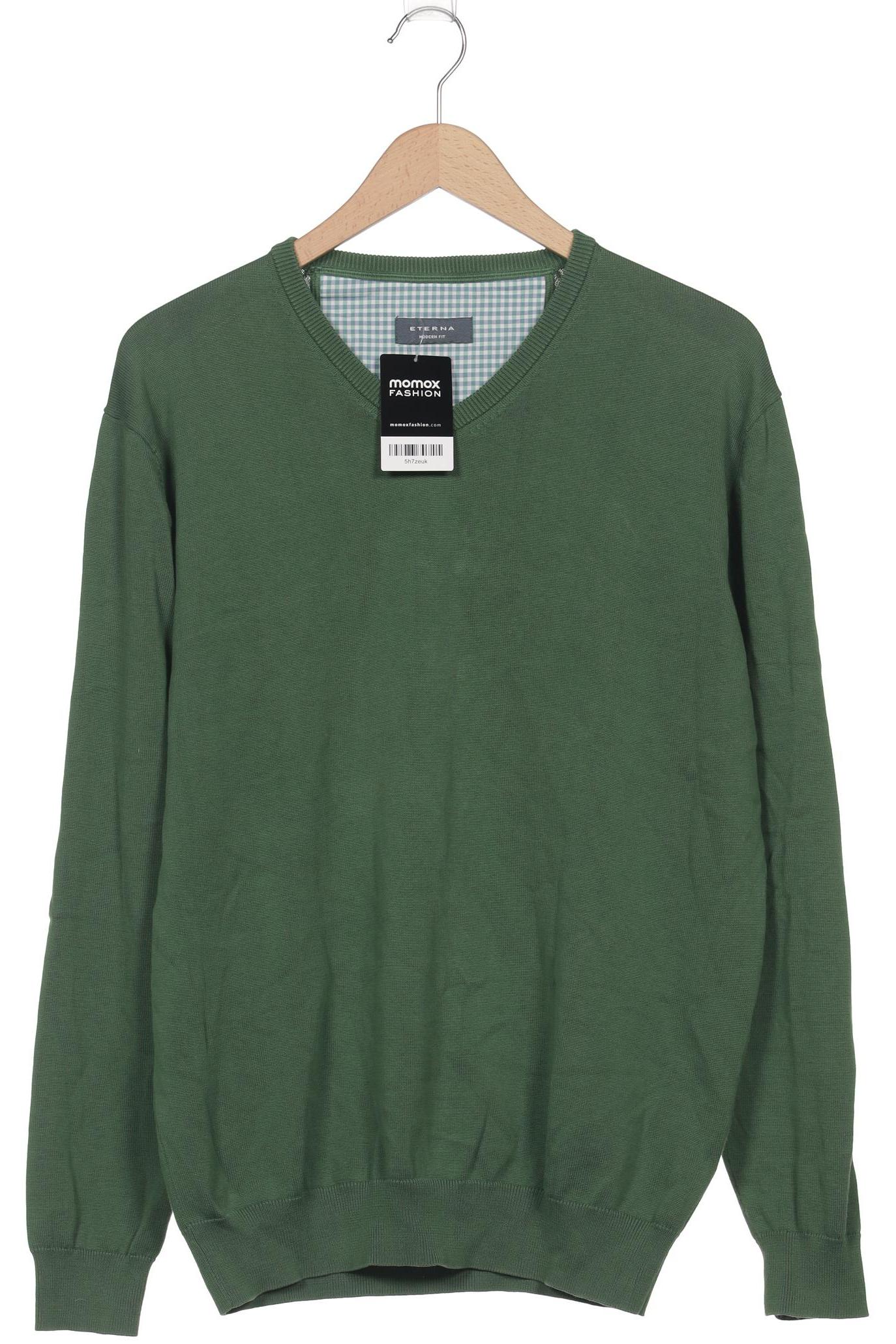 

eterna Herren Pullover, grün, Gr. 54