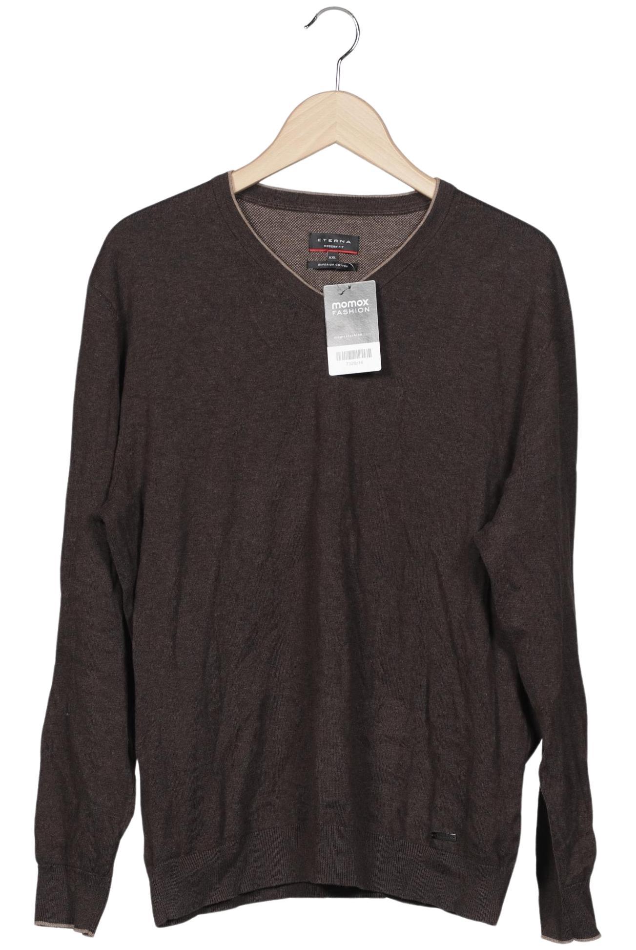 

eterna Herren Pullover, braun, Gr. 56