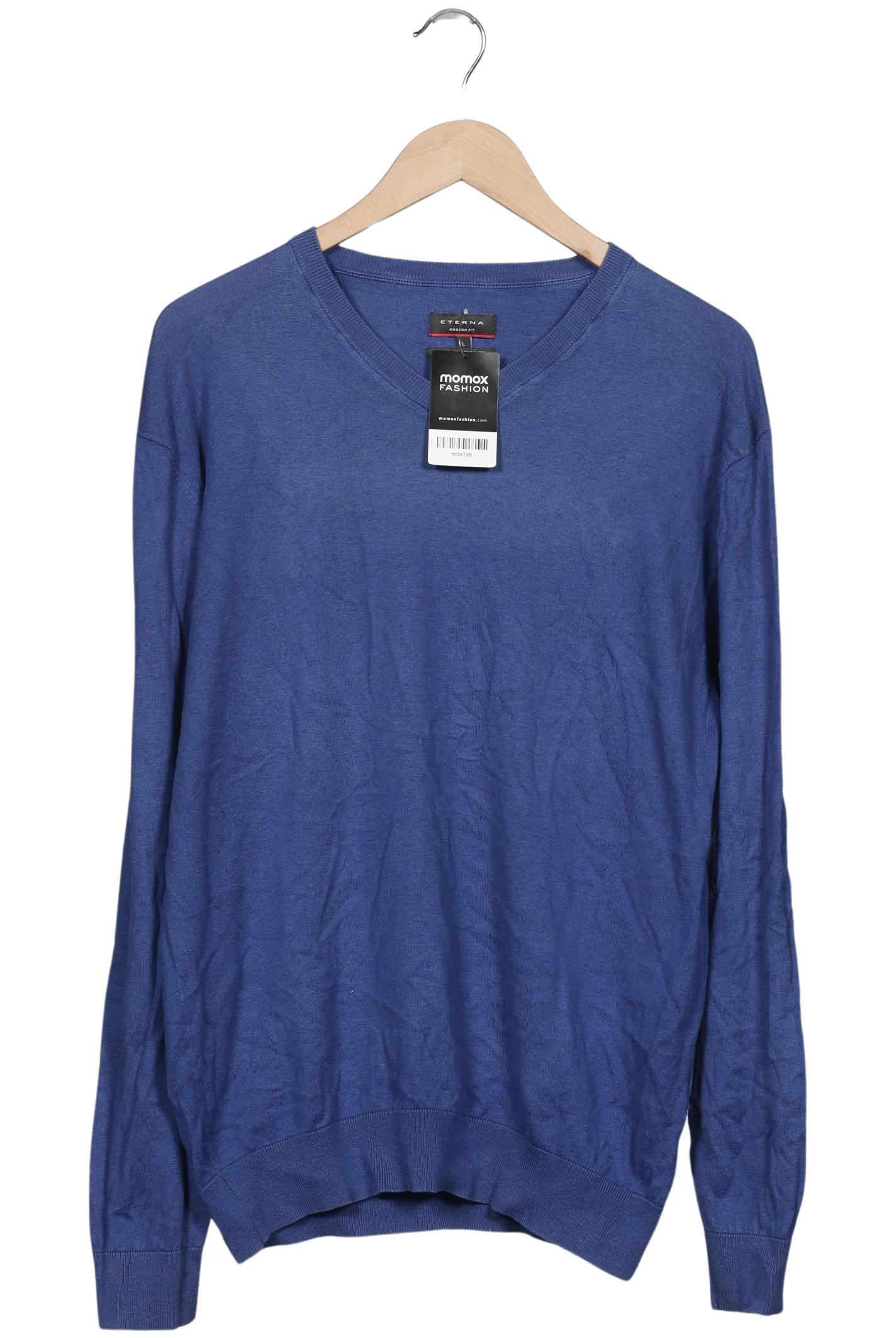 Thumbnail - eterna Herren Pullover, blau, Gr. 52