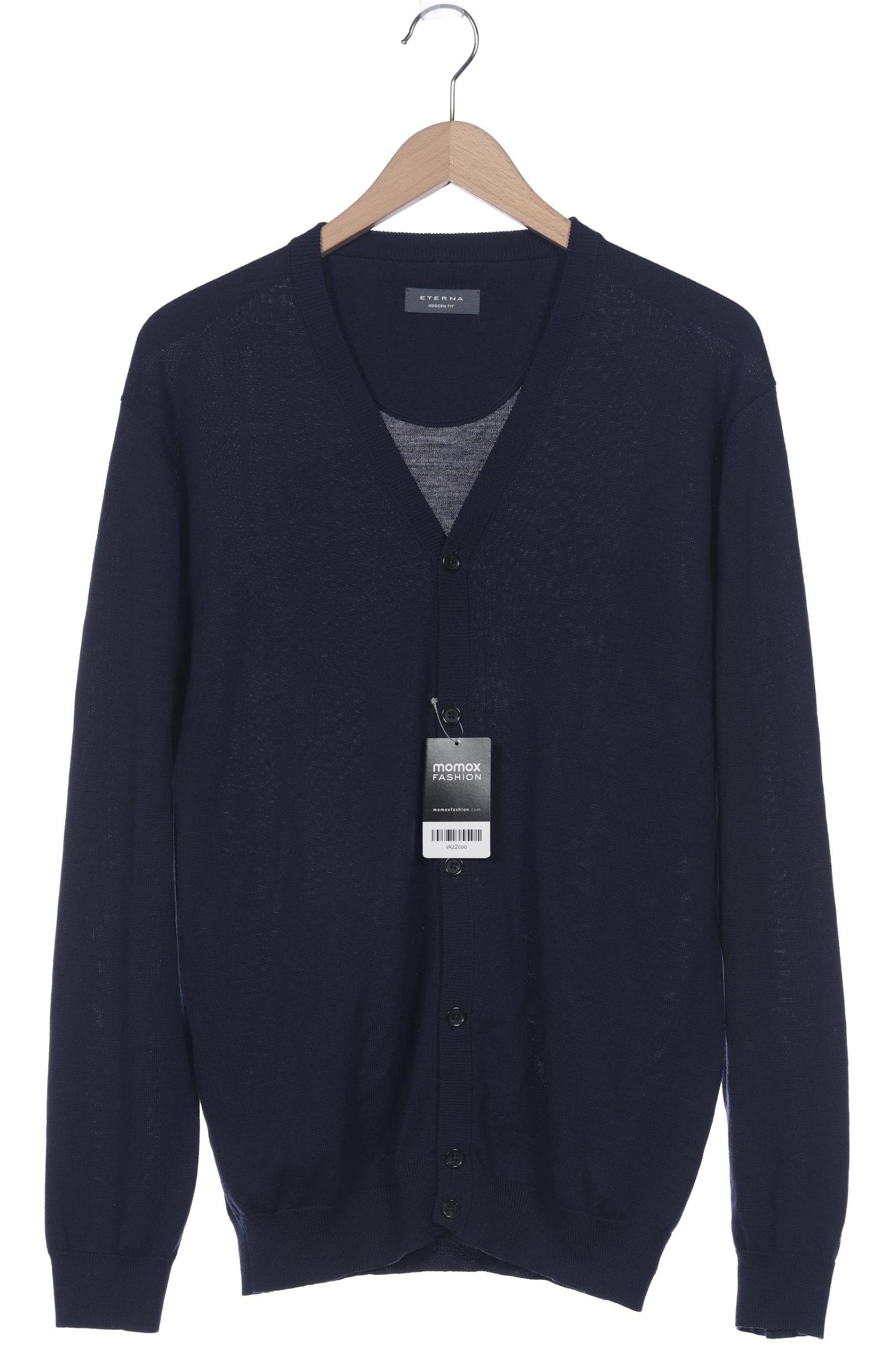 

eterna Herren Strickjacke, marineblau, Gr. 54