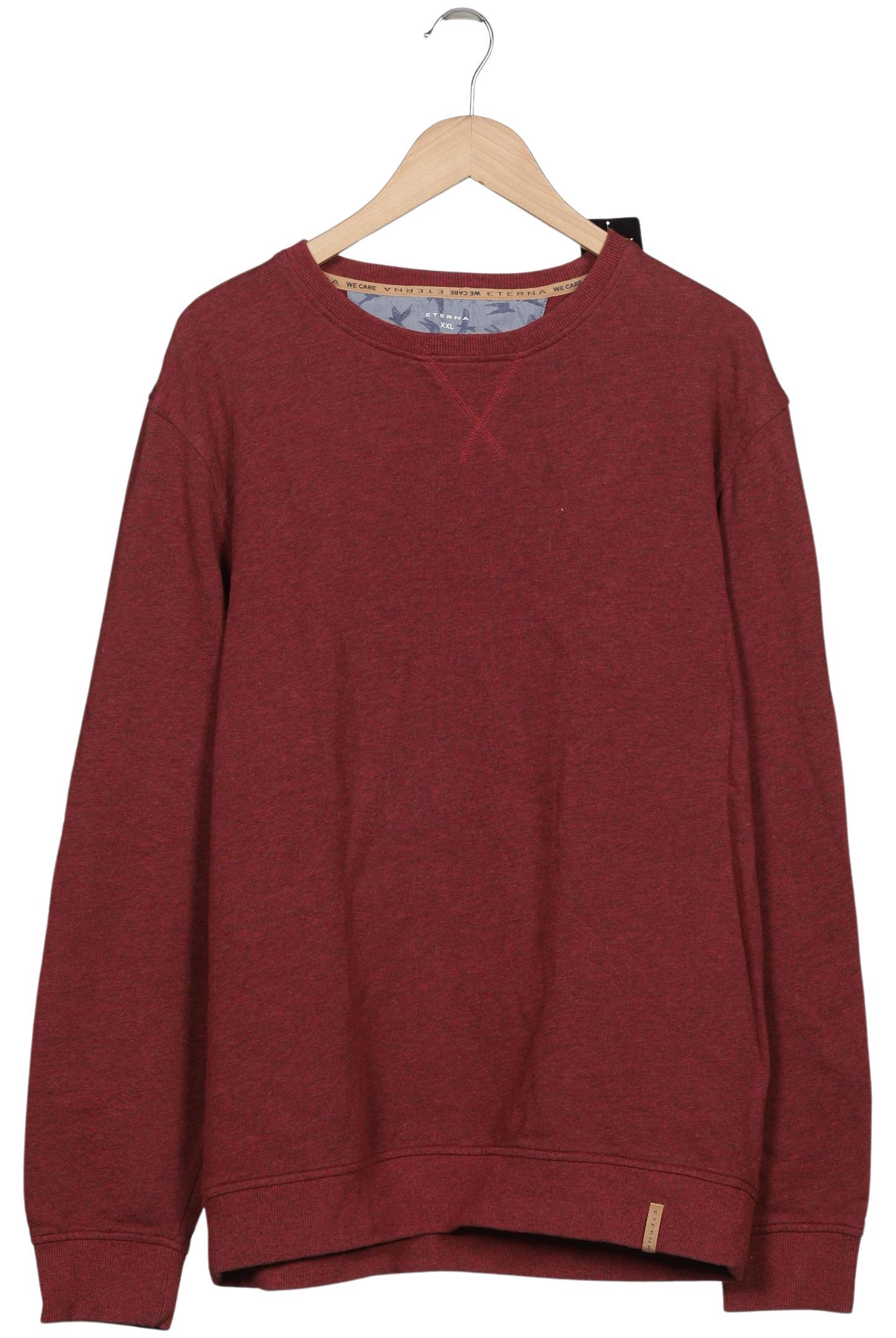 

eterna Herren Sweatshirt, bordeaux, Gr. 56