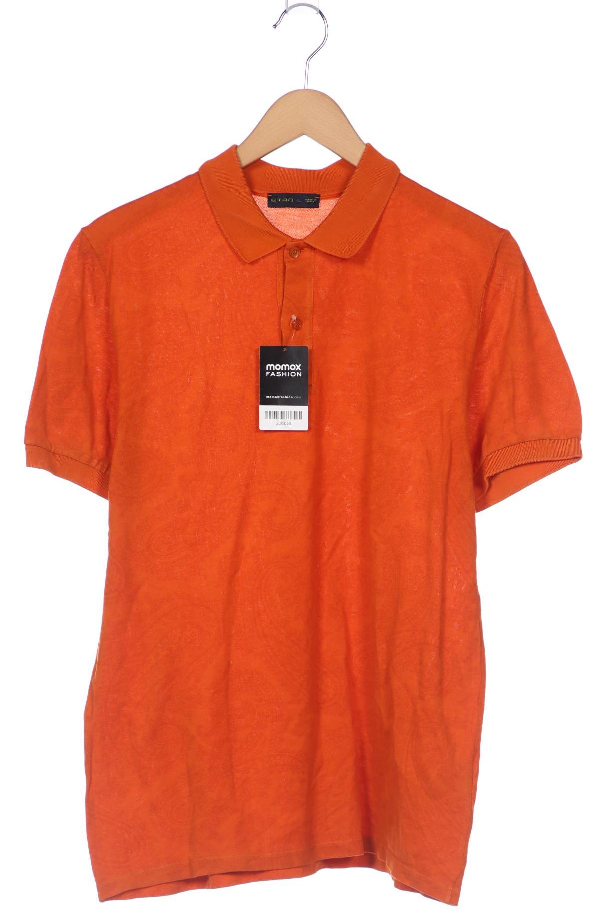 

Etro Herren Poloshirt, orange, Gr. 52