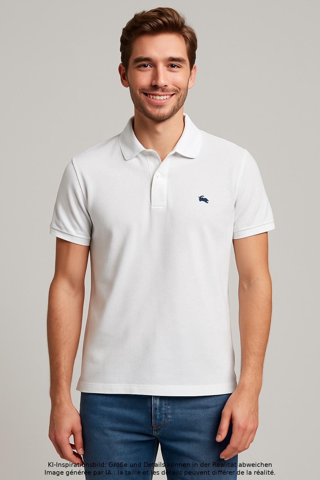 

Etro Herren Poloshirt, weiß, Gr. 52