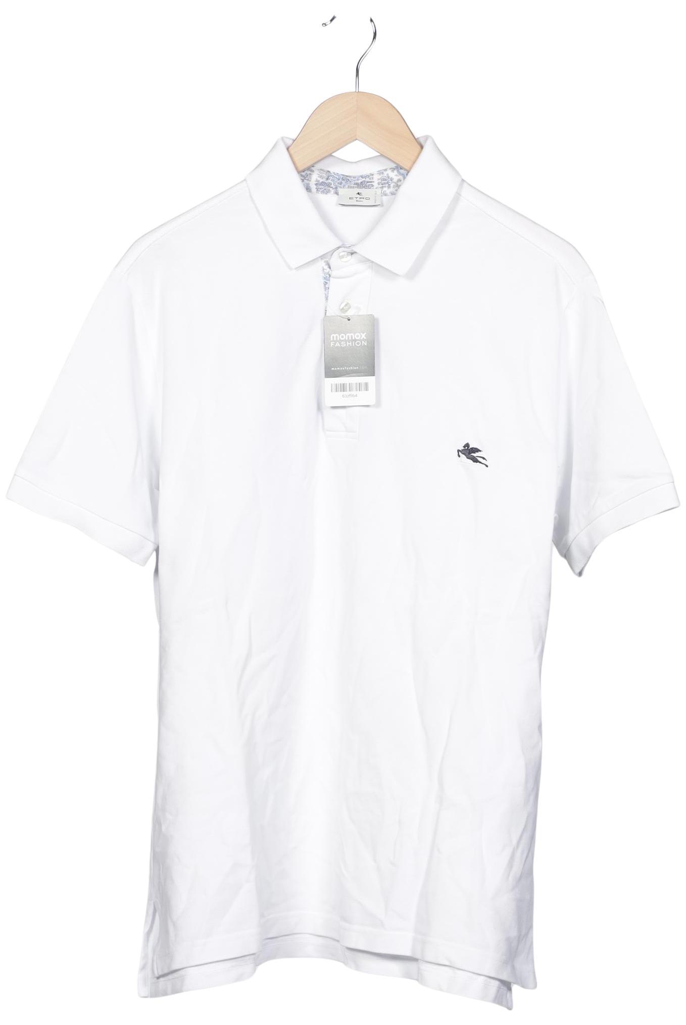 

Etro Herren Poloshirt, weiß, Gr. 56
