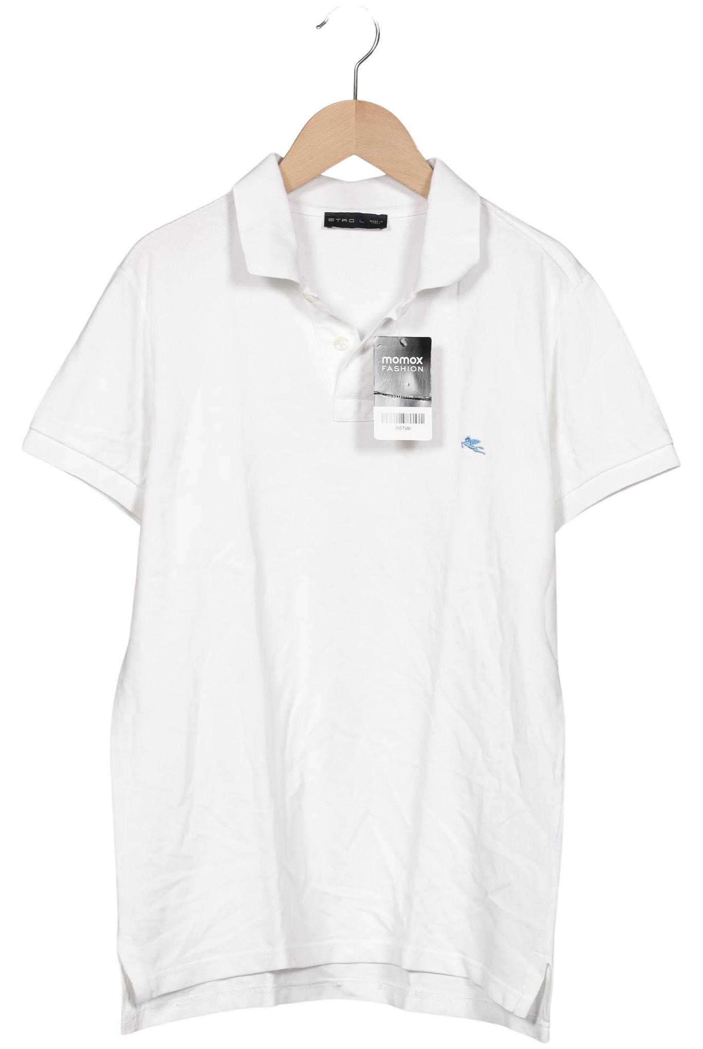 

Etro Herren Poloshirt, weiß, Gr. 52