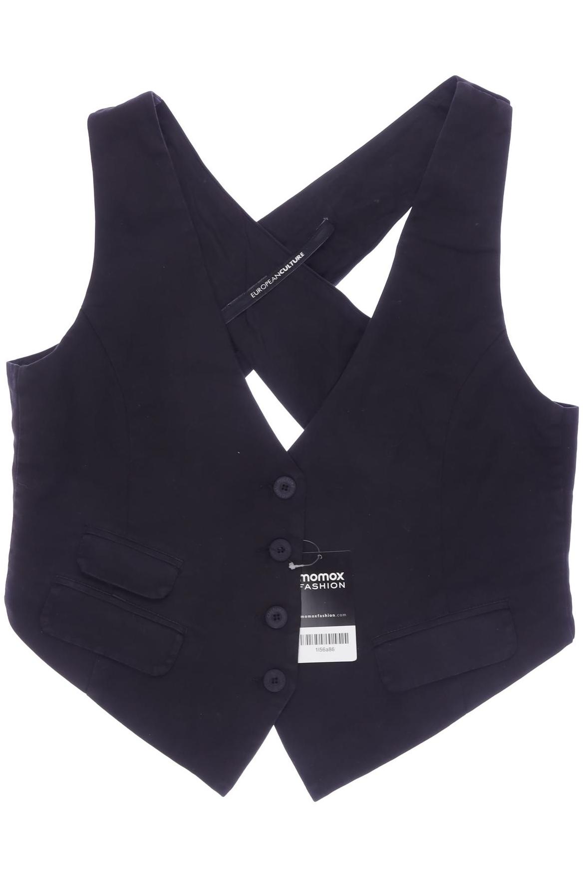 

European Culture Damen Weste, schwarz, Gr. 42