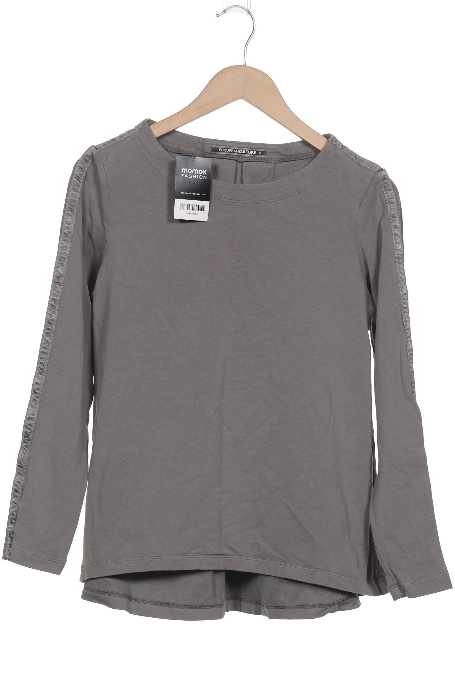 

European Culture Damen Langarmshirt, grau, Gr. 36