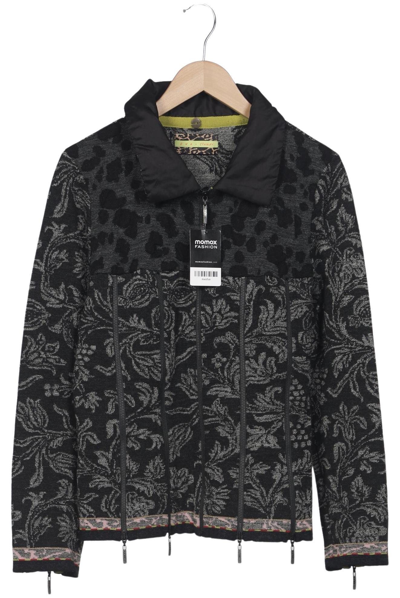 

Eva Claudi Damen Strickjacke, schwarz, Gr. 44