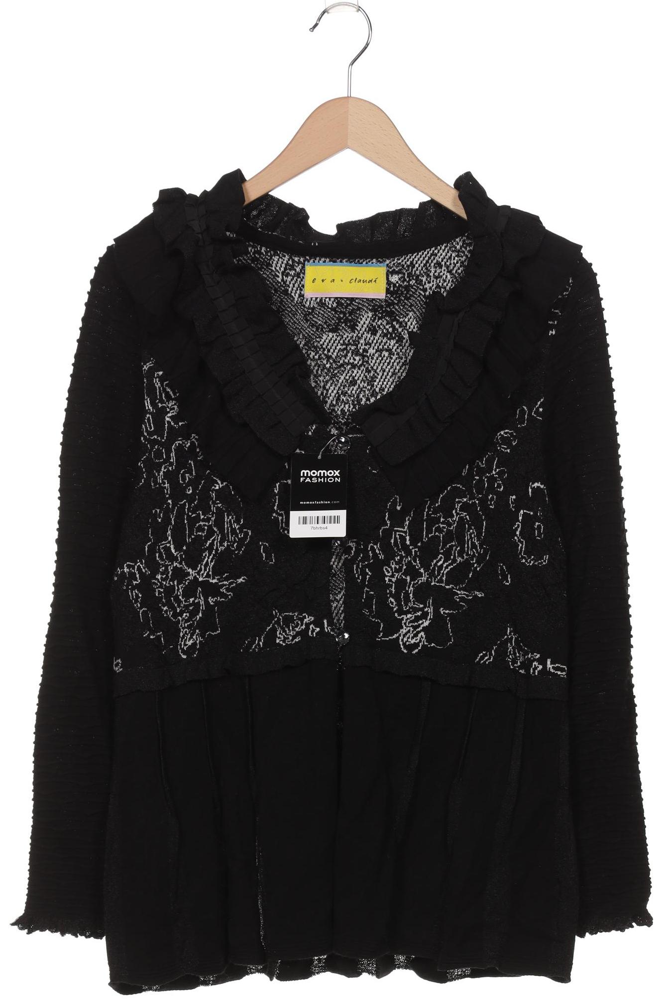 

Eva Claudi Damen Strickjacke, schwarz, Gr. 38