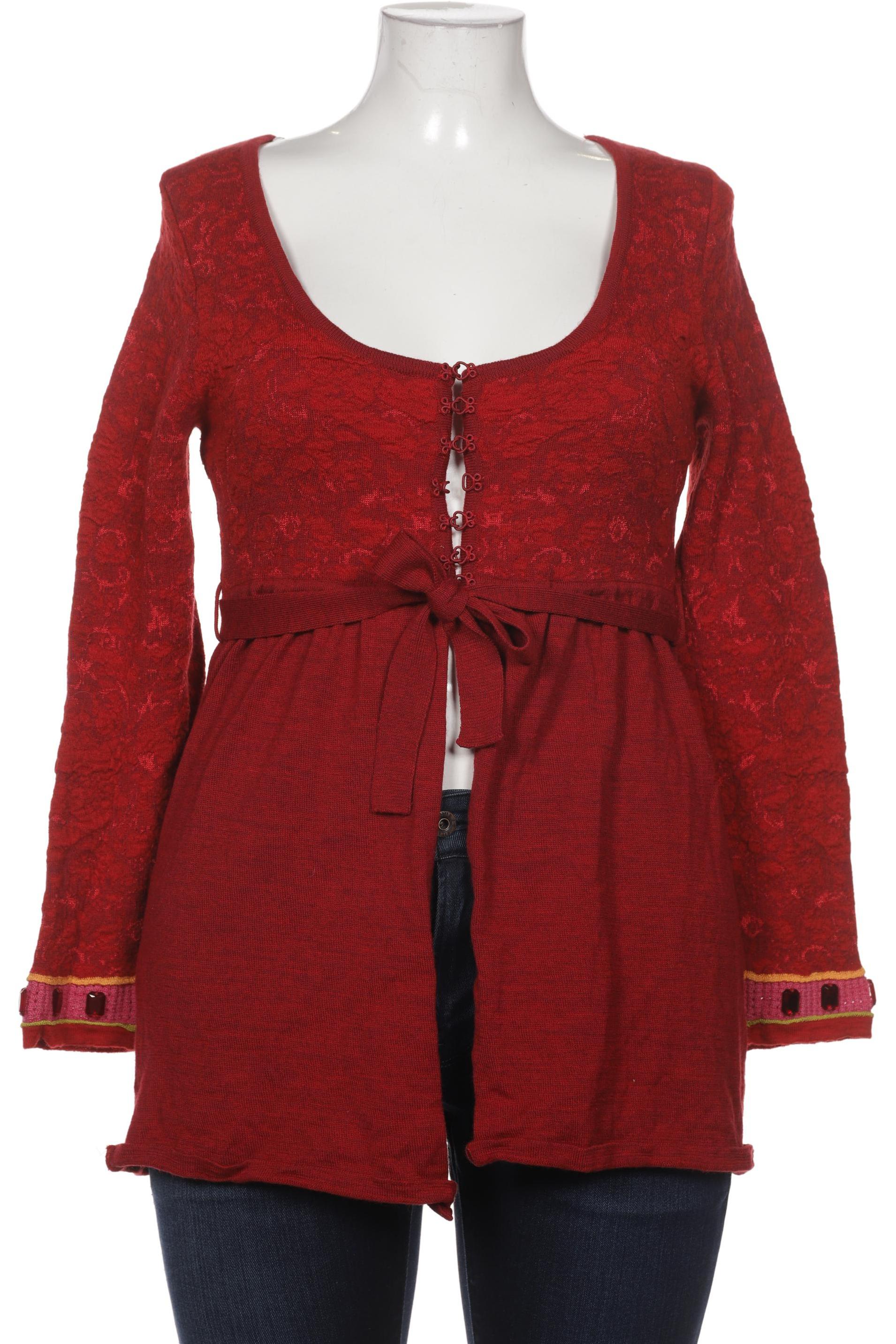 

Eva Claudi Damen Strickjacke, rot, Gr. 42