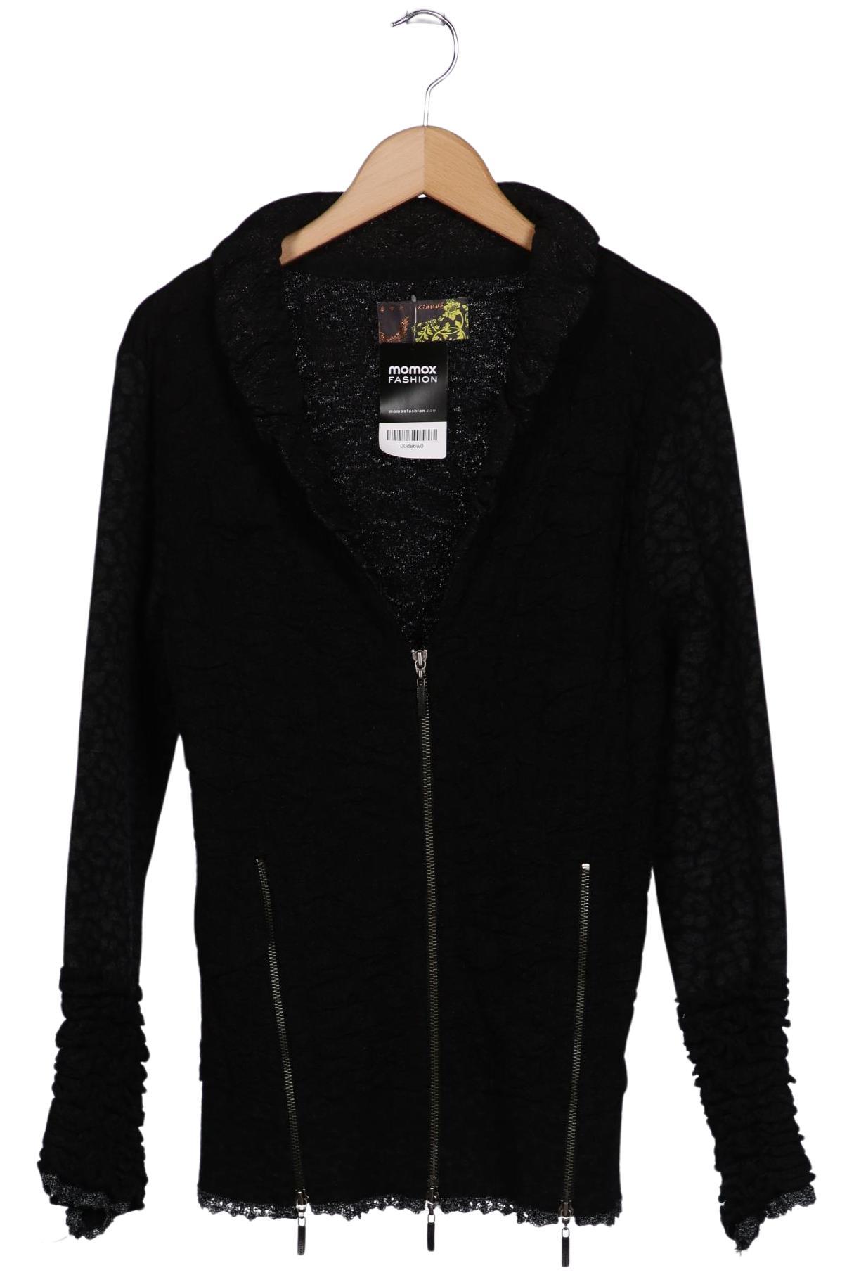 

Eva Claudi Damen Strickjacke, schwarz, Gr. 42