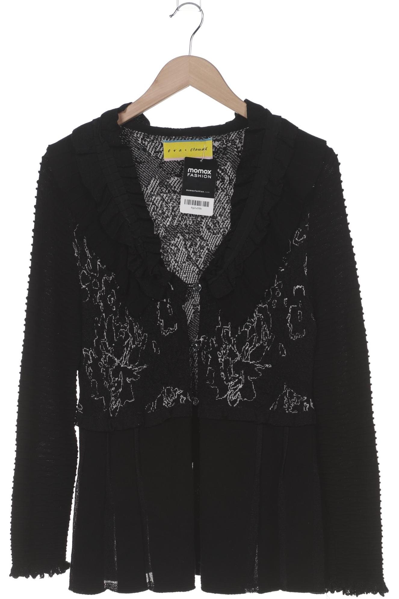 

Eva Claudi Damen Strickjacke, schwarz, Gr. 42