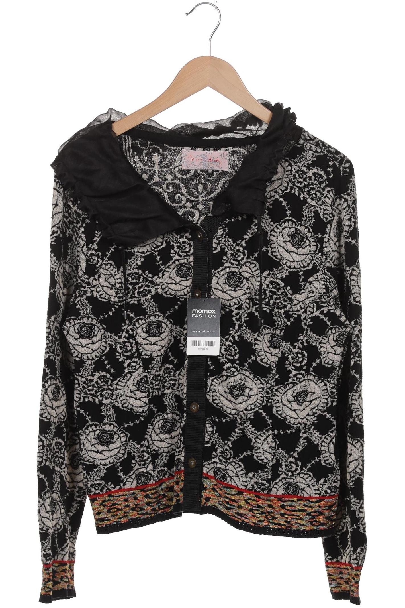 

Eva Claudi Damen Strickjacke, schwarz, Gr. 42
