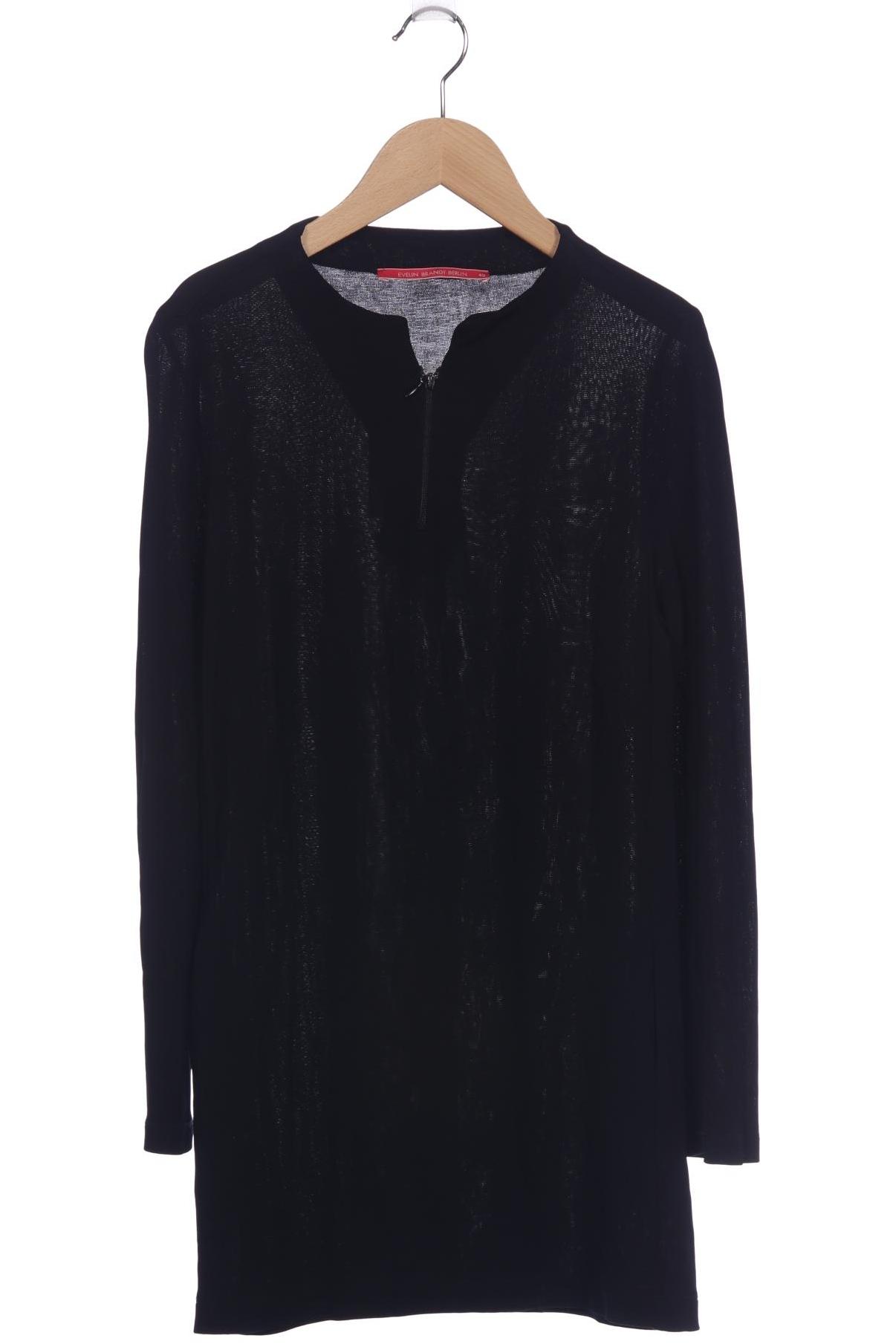 

Evelin Brandt Berlin Damen Langarmshirt, schwarz, Gr. 40
