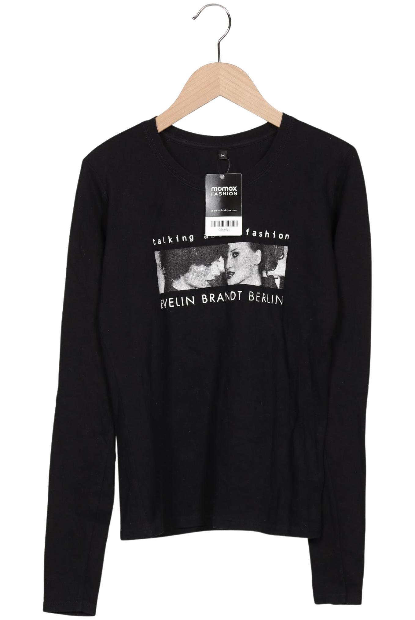 

Evelin Brandt Berlin Damen Langarmshirt, schwarz, Gr. 38