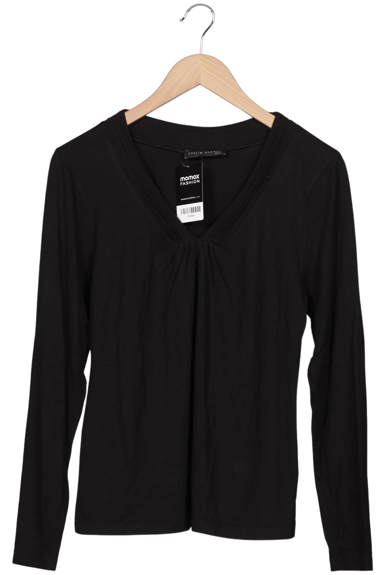 

Evelin Brandt Berlin Damen Langarmshirt, schwarz, Gr. 38
