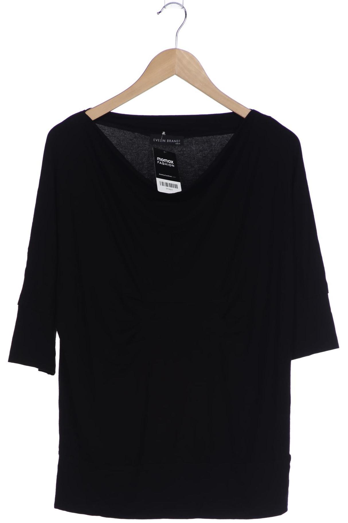 

Evelin Brandt Berlin Damen Langarmshirt, schwarz, Gr. 42