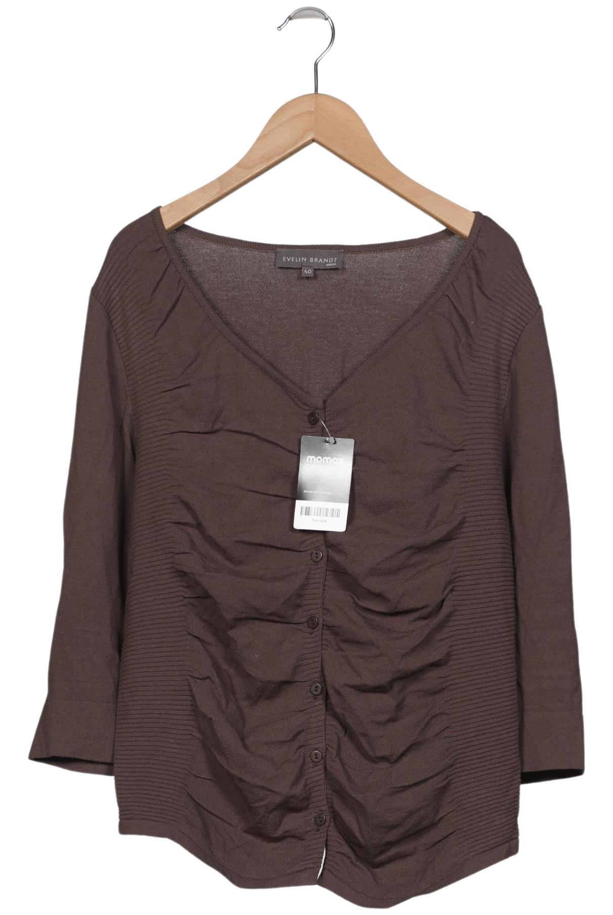 

Evelin Brandt Berlin Damen Strickjacke, braun, Gr. 40
