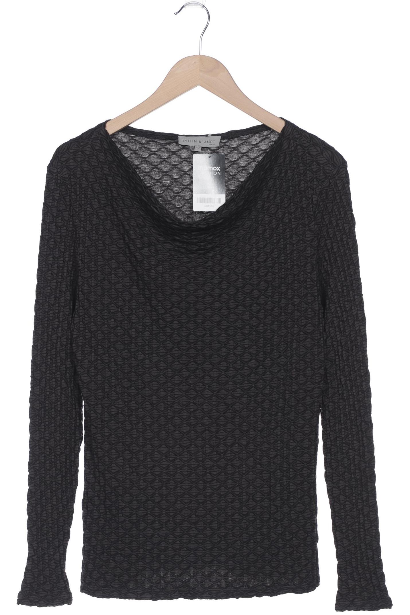 

Evelin Brandt Berlin Damen Langarmshirt, schwarz, Gr. 42