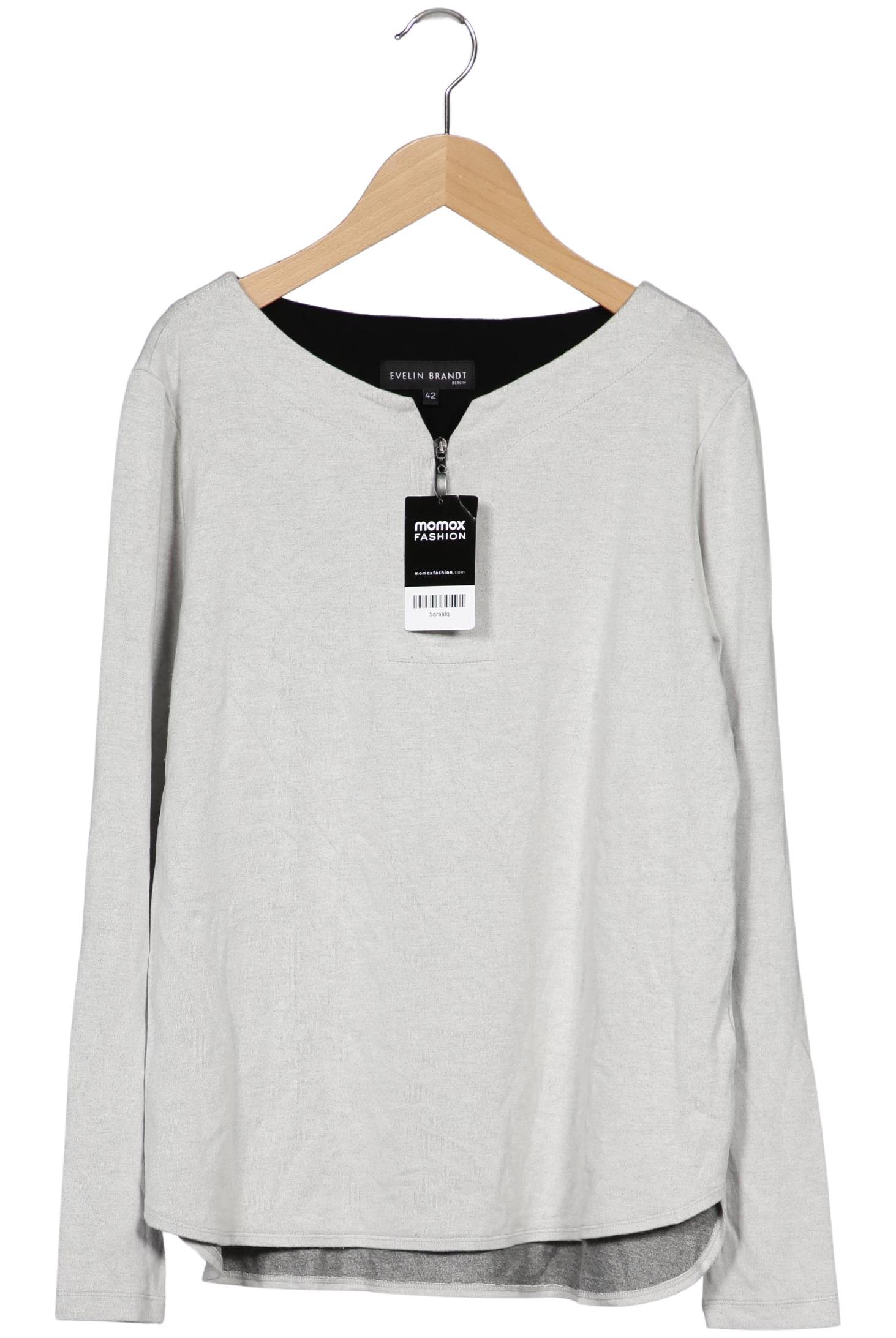 

Evelin Brandt Berlin Damen Langarmshirt, grau, Gr. 42