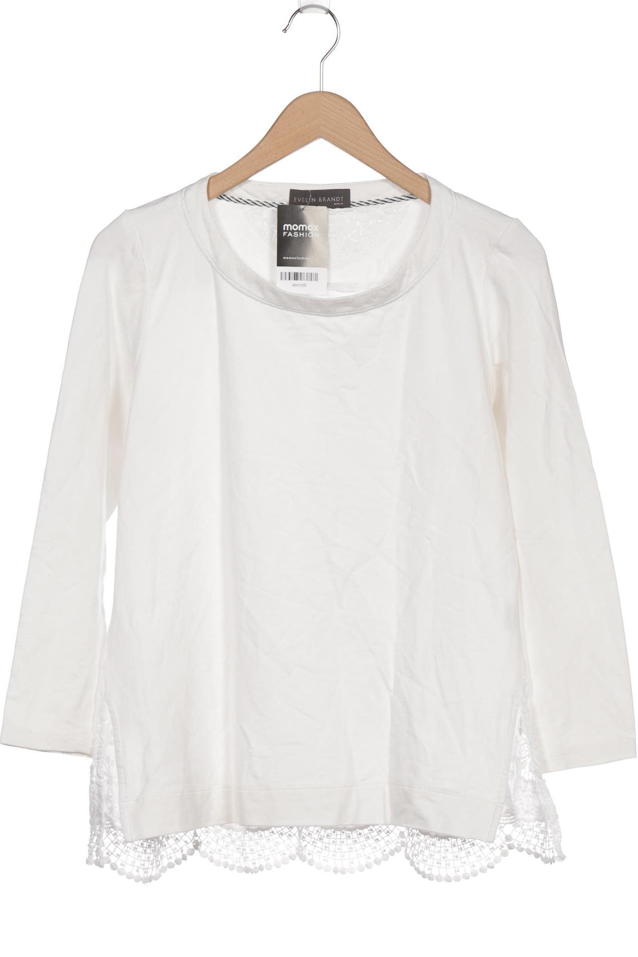 

Evelin Brandt Berlin Damen Langarmshirt, weiß, Gr. 40