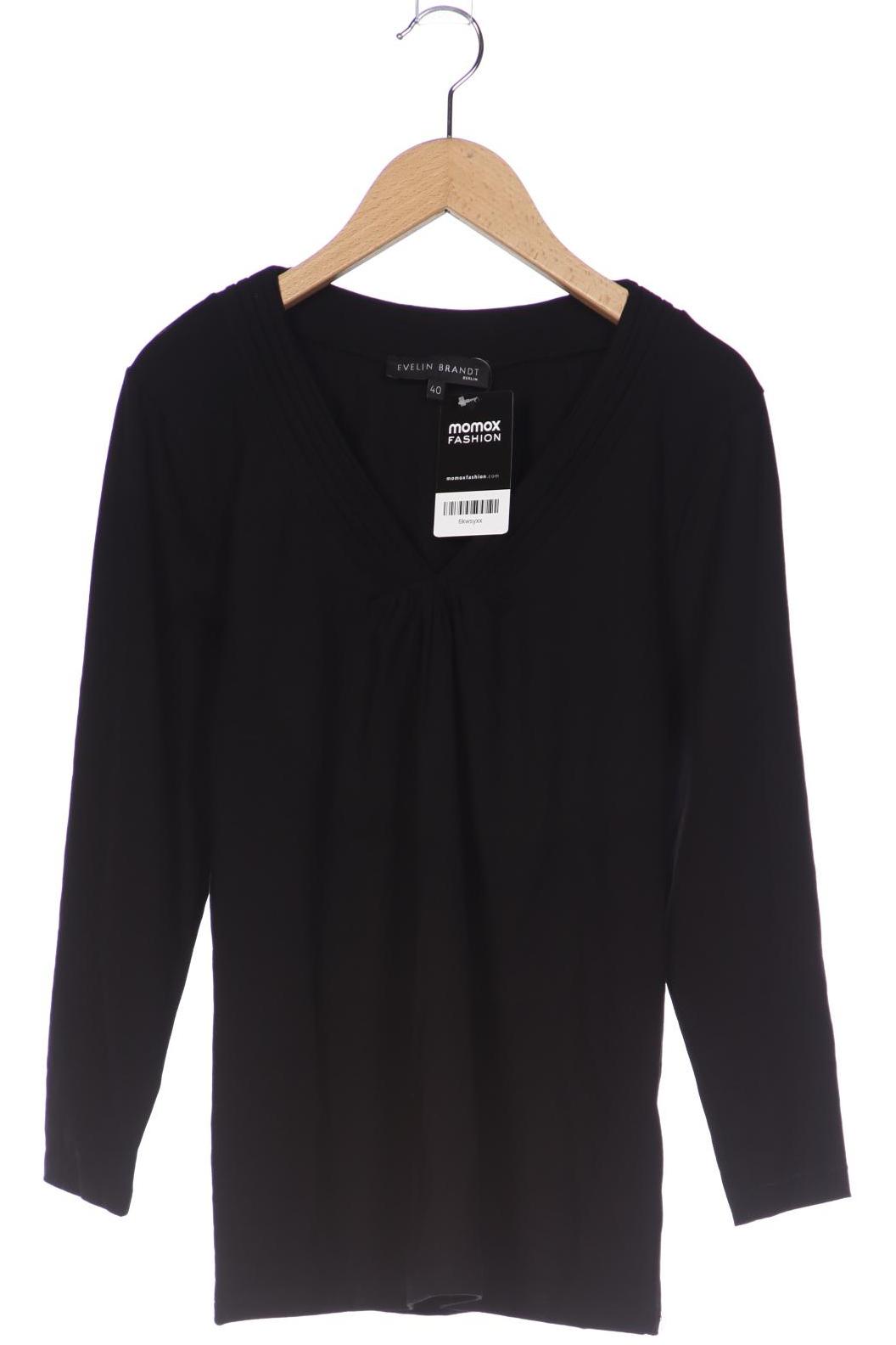 

Evelin Brandt Berlin Damen Langarmshirt, schwarz, Gr. 40