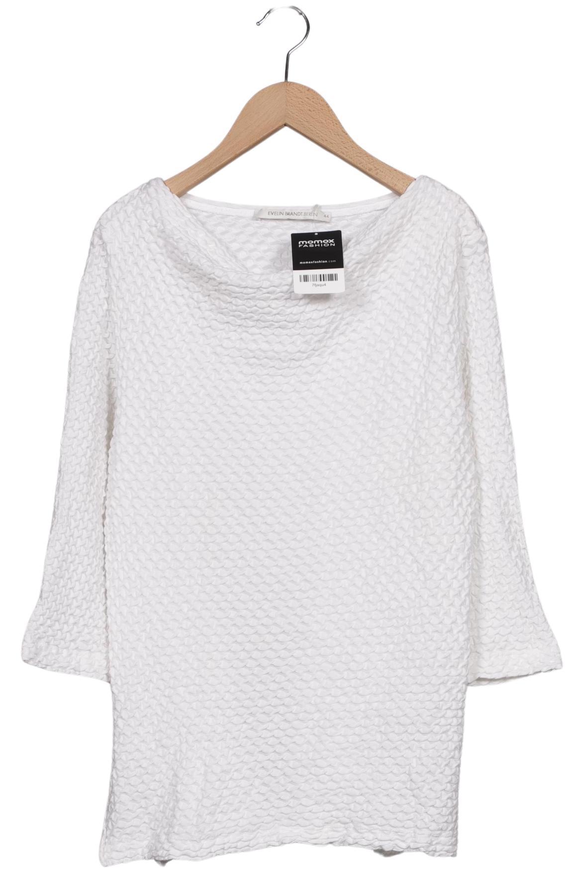 

Evelin Brandt Berlin Damen Langarmshirt, weiß, Gr. 44