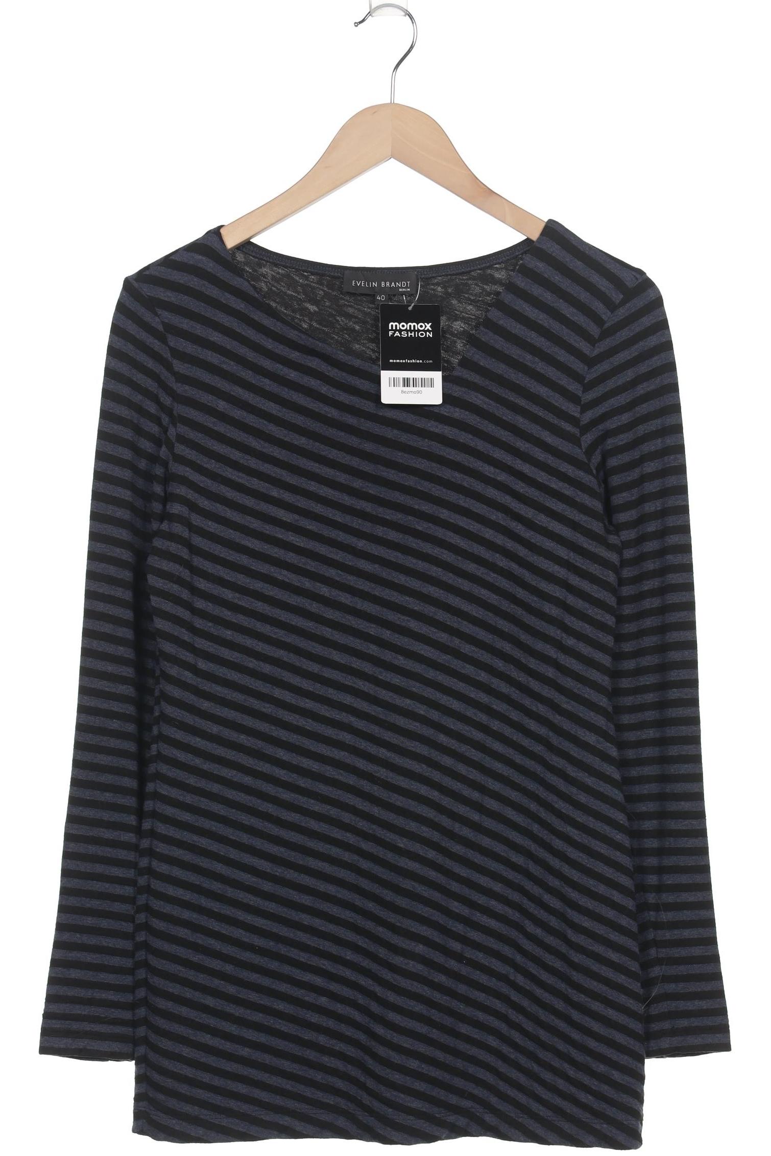 

Evelin Brandt Berlin Damen Langarmshirt, marineblau, Gr. 40