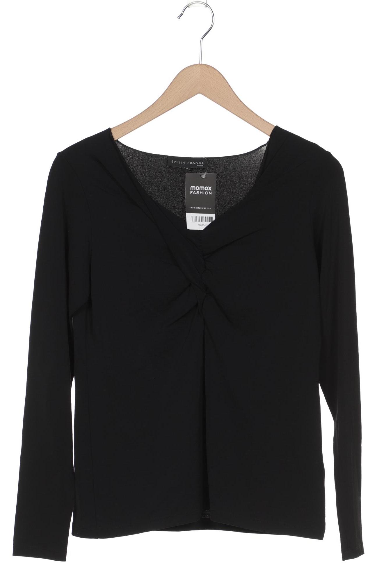 

Evelin Brandt Berlin Damen Langarmshirt, schwarz, Gr. 40
