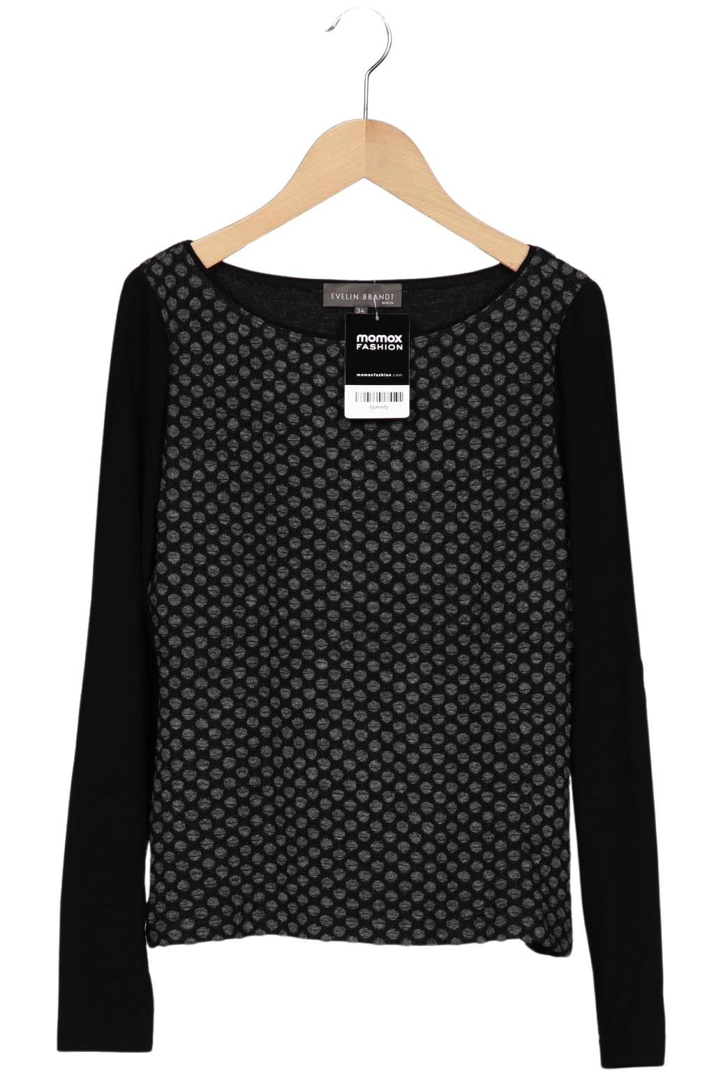 

Evelin Brandt Berlin Damen Langarmshirt, schwarz, Gr. 34