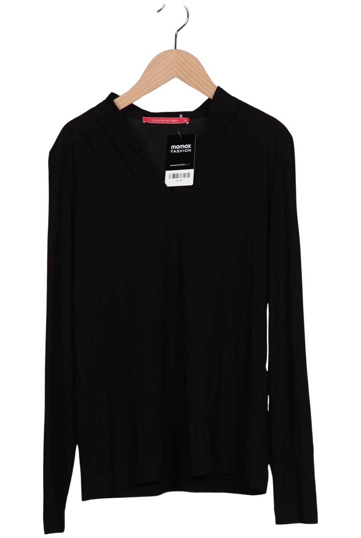 

Evelin Brandt Berlin Damen Langarmshirt, schwarz, Gr. 36