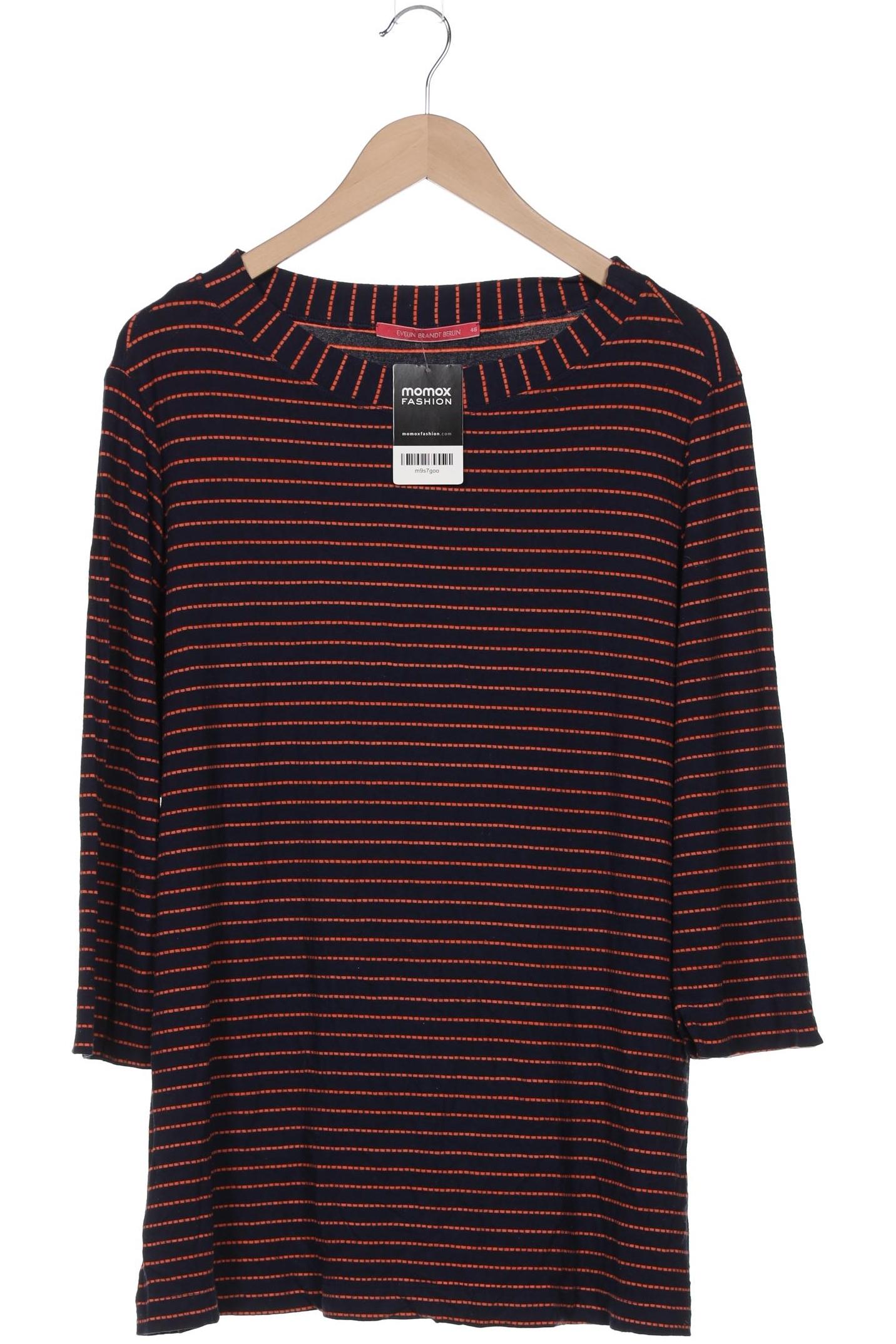 

Evelin Brandt Berlin Damen Langarmshirt, marineblau, Gr. 46