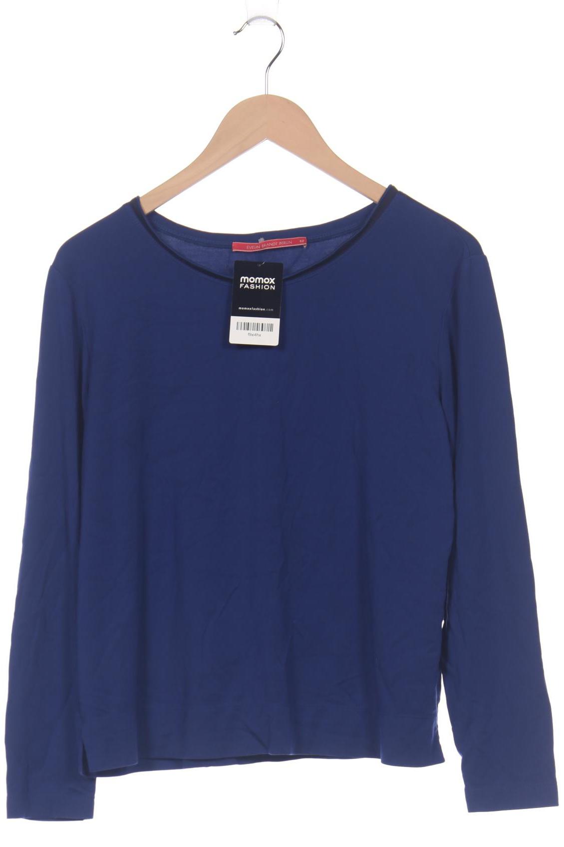 

Evelin Brandt Berlin Damen Langarmshirt, blau, Gr. 42