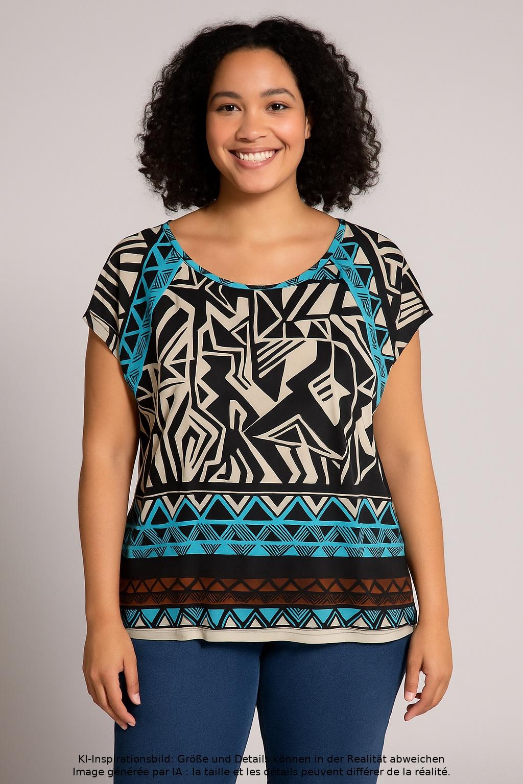 

Evelin Brandt Berlin Damen T-Shirt, mehrfarbig, Gr. 44