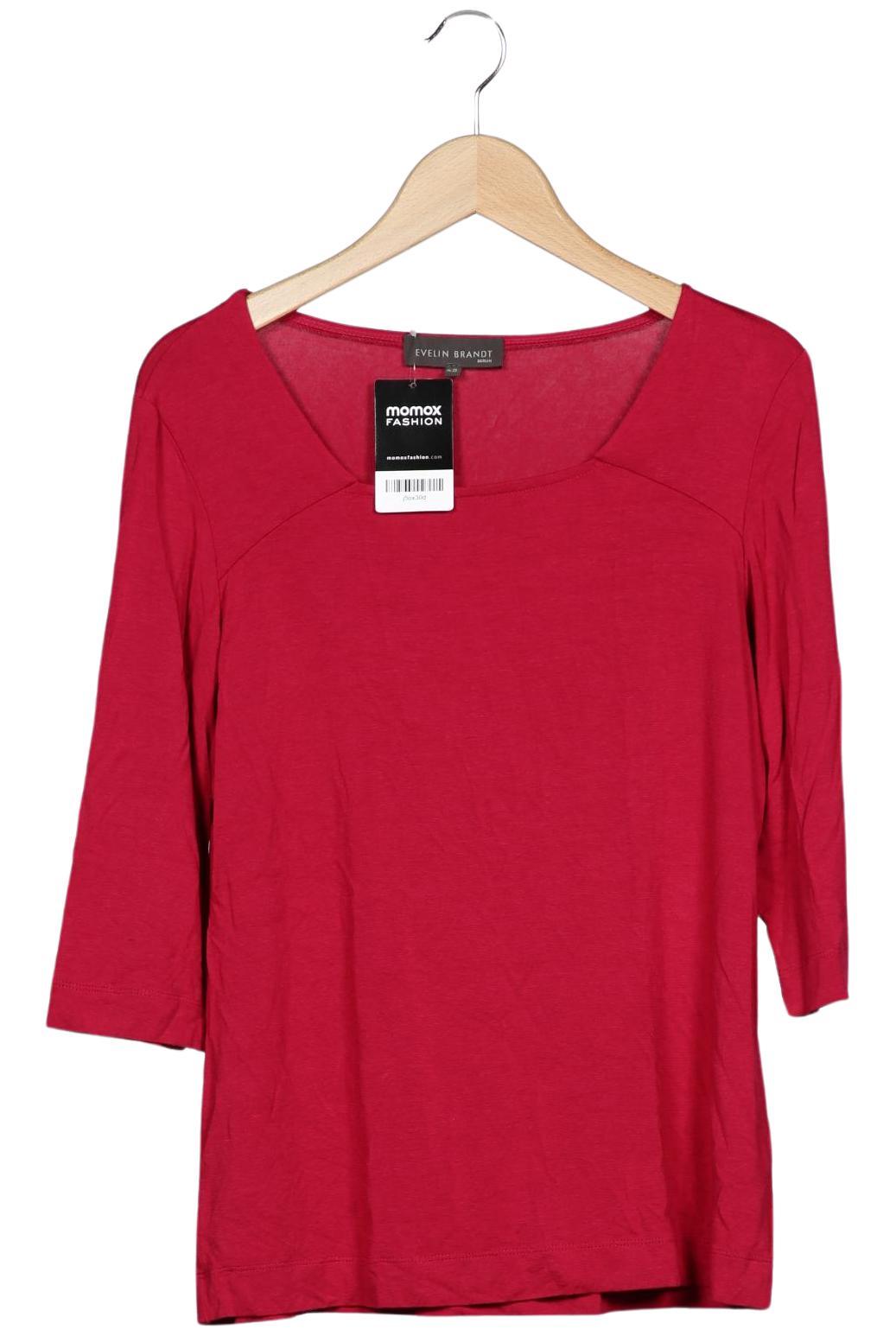 

Evelin Brandt Berlin Damen Langarmshirt, rot, Gr. 42