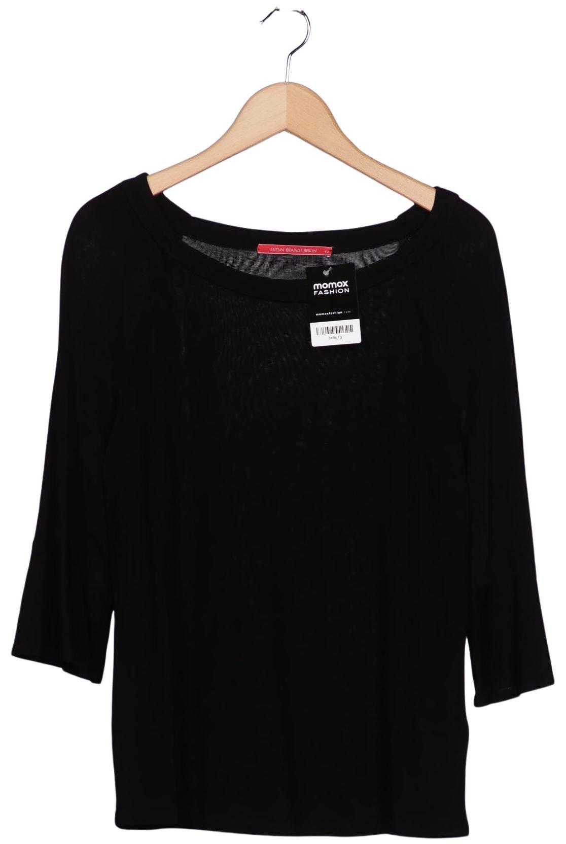 

Evelin Brandt Berlin Damen Langarmshirt, schwarz, Gr. 40
